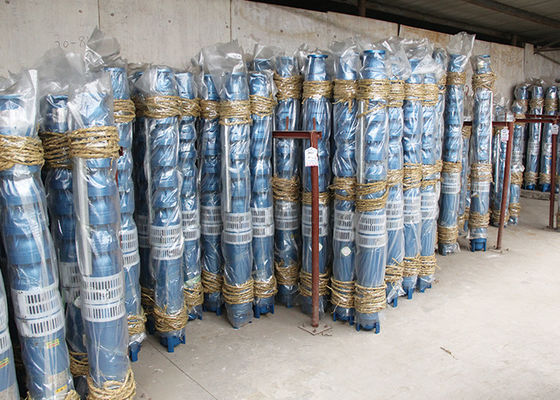 Industrial Cast Iron Submersible Well Pump , Electric Water Pump For Deep Well