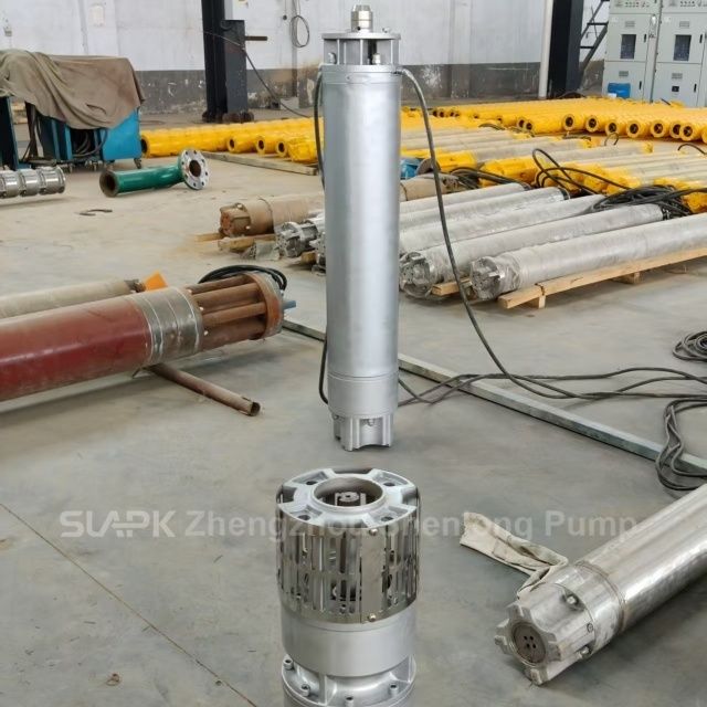 125kW 400m3/h 67m سر فولاد ضد زنگ پمپ آب غوطه ور پمپ چاه عمیق