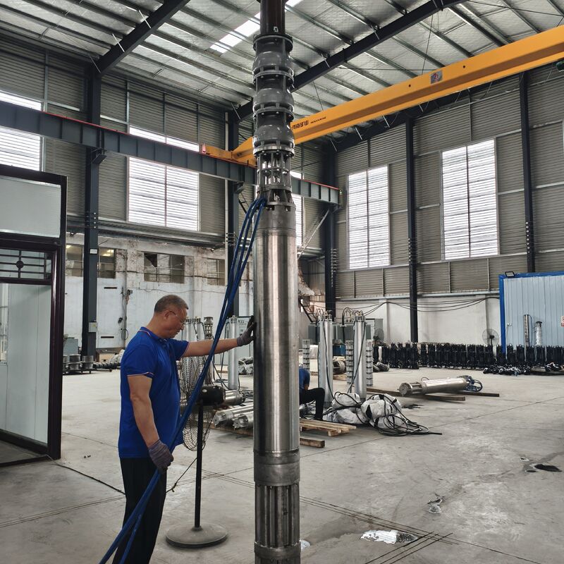 300QJH400-80/2-150KW فولاد ضد زنگ پمپ زیر آب مقاوم در برابر خوردگی راه حل تامین آب برای سیستم عامل های دریایی