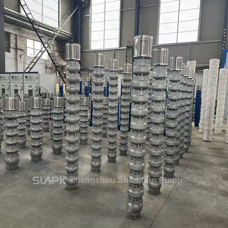 300QJH-300-62-75KW پمپ زیرزمینی چاه فولاد ضد زنگ با جریان 300 m3/h و 62m سر برای انتقال آب صنعتی مقاوم به خوردگی