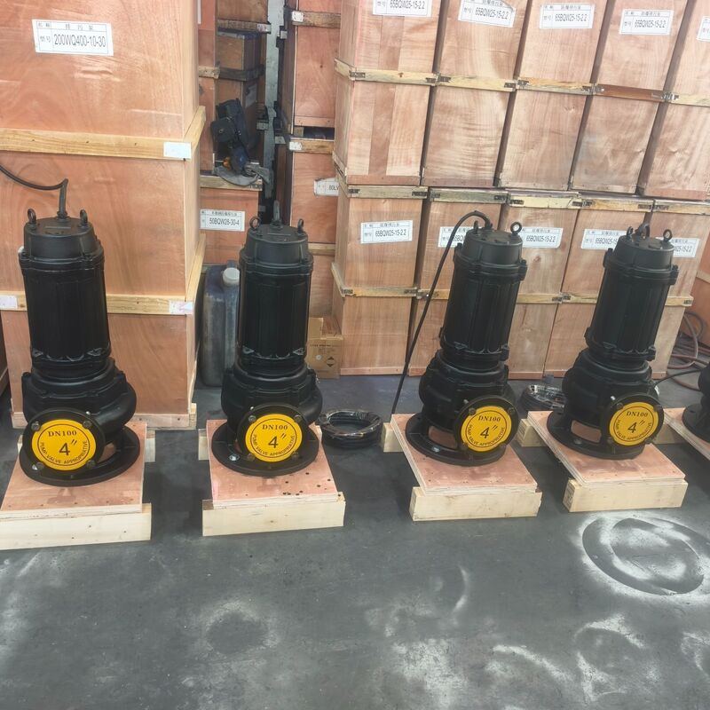 پمپ شناور فاضلاب 100WQ80-20-7.5kW با دبی 80 متر مکعب بر ساعت، هد 20 متر و موتور 7.5 کیلووات برای تخلیه فاضلاب