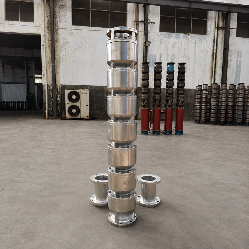 200QJH150-150-110kW پمپ چاه عمیق فولاد ضد زنگ پمپ جریان بالا و سر بالا برای چاه های عمیق و سیستم های مهندسی آب