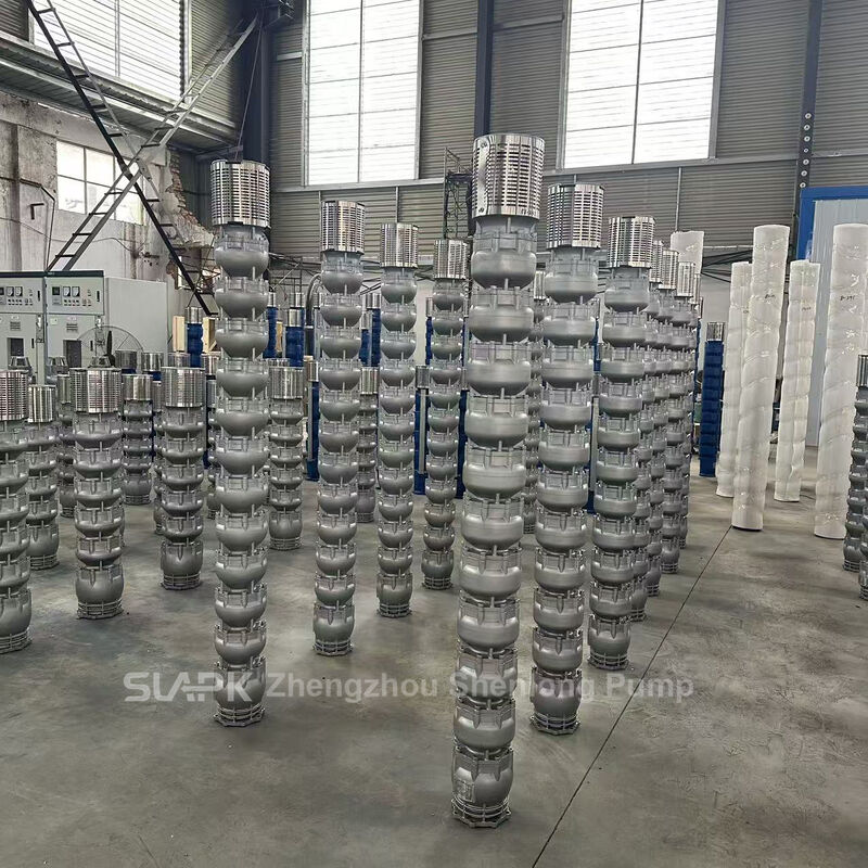 پمپ چاه عمیق فولاد ضد زنگ با موتور 90 kW و جریان 140 m3/h برای انتقال آب با ظرفیت بالا