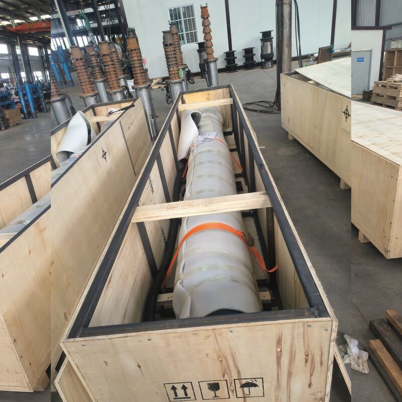 پمپ آب غوطه ور با ولتاژ بالا 300KW برای تخلیه معدن باکسیت با محرک های فولاد ضد زنگ