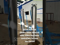 پمپ عمودی چند مرحله ای 12 اینچ 400 ولت فولاد ضد زنگ 304 آب آشامیدنی